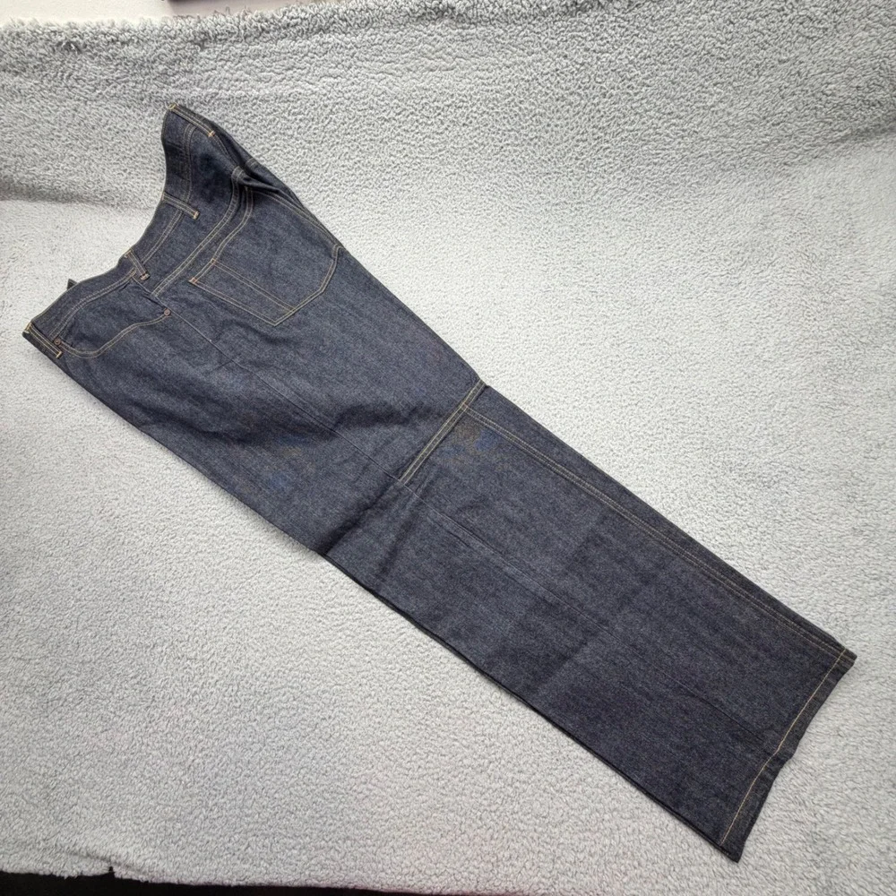 Sean John Mens Size 40 / 36 Raw Indigo Baggy Y2K Streetwear Denim Blue Jeans